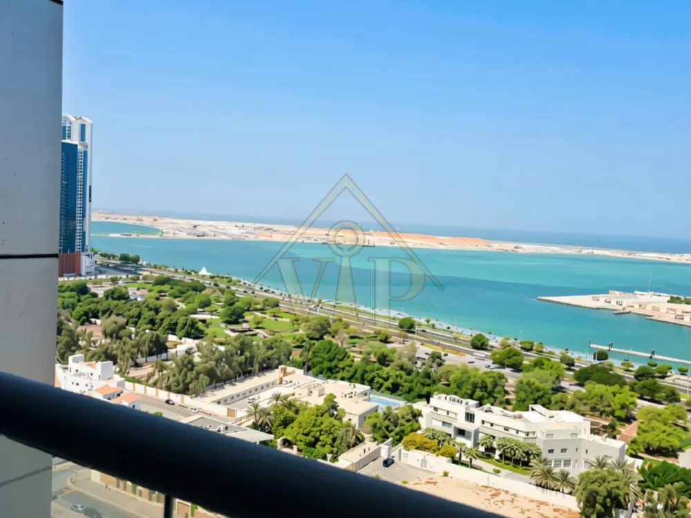 3 غرف نوم - برج الأريام - شارع الميناء - إطلالة مباشرة ساحرة على البحر | طابق مرتفع | موقع متميز | مع المرافق
